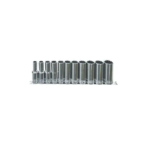 Sp Tools Sp20341 Socket Set 1/2In Drive 11 Piece Sae Deep Sockets C/W Socket Rai 1