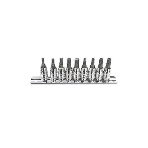 Sp Tools Sp20540 Sp Tools Socket Rail Set 9Pc 1/4 Dr Inhex 1