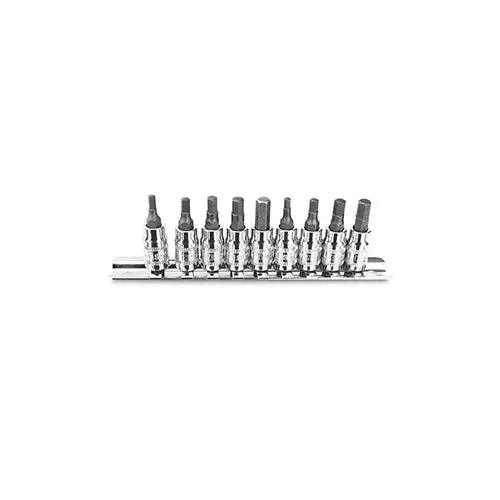 Sp Tools Sp20545 Sp Tools Socket Rail Set 9Pc 1/4 & 3/8 Dr Metric Inhex 1