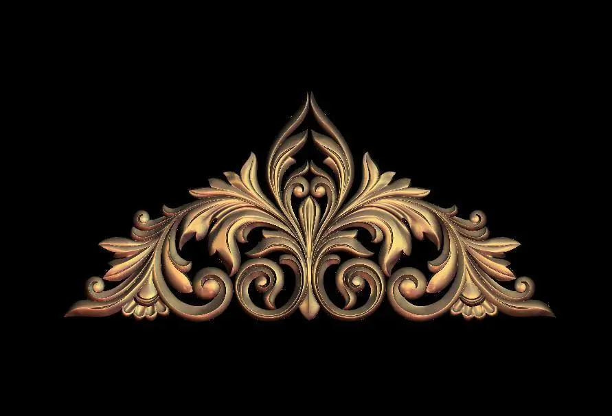 Stl Format 3D Decoration Doors Patterns - 044 1