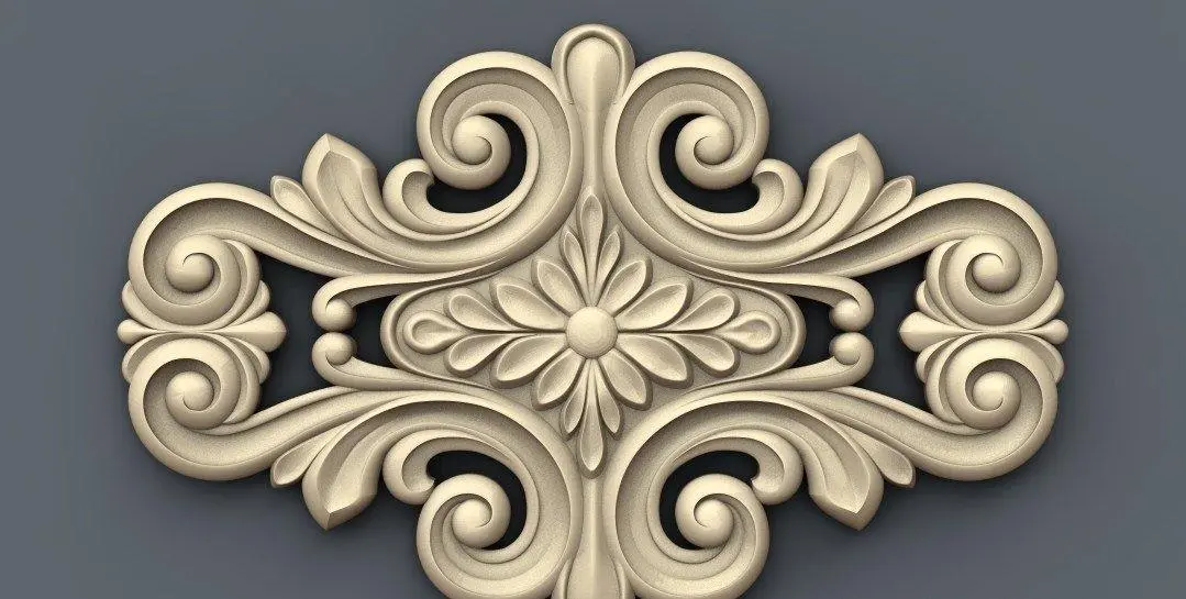 Stl Format 3D Decoration Doors Patterns - 045 1