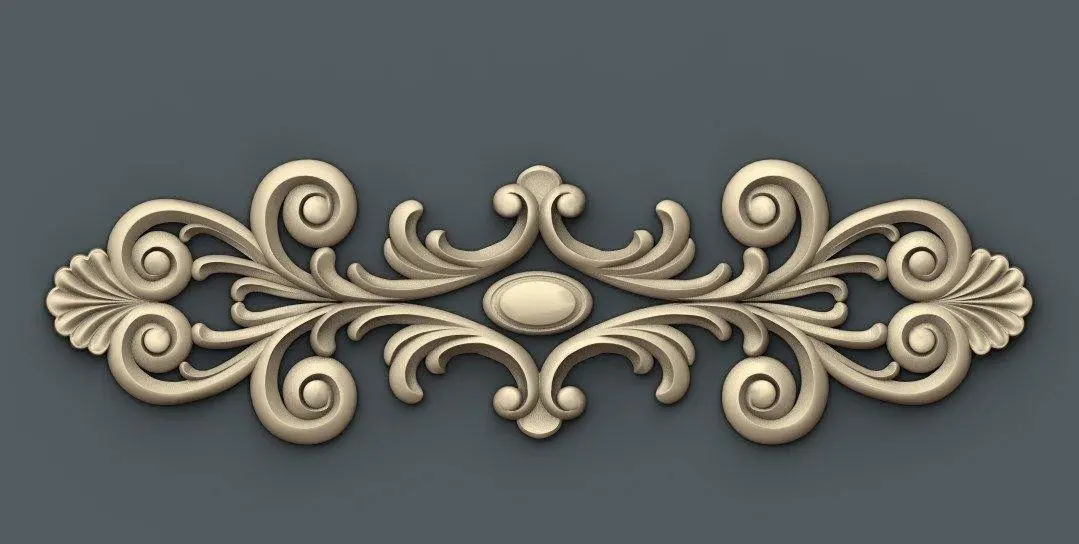 Stl Format 3D Decoration Doors Patterns - 053 1