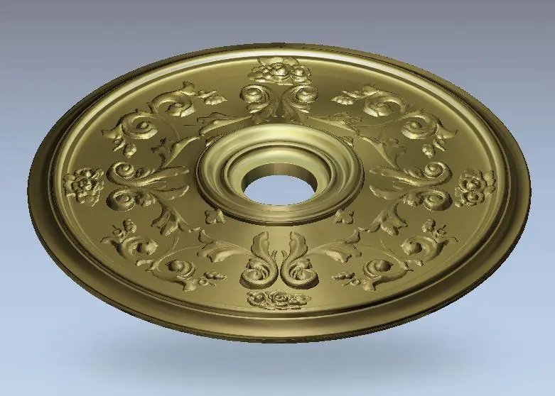 Stl Format 3D Furniture Ceiling Decoration Round Patterns - 009 1