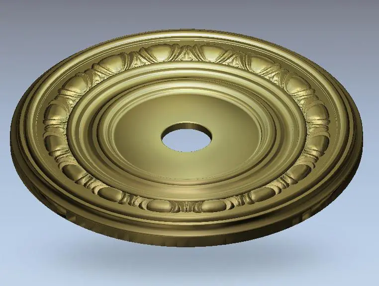 Stl Format 3D Furniture Ceiling Decoration Round Patterns - 010 1