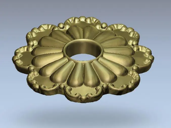 Stl Format 3D Furniture Ceiling Decoration Round Patterns - 015 1