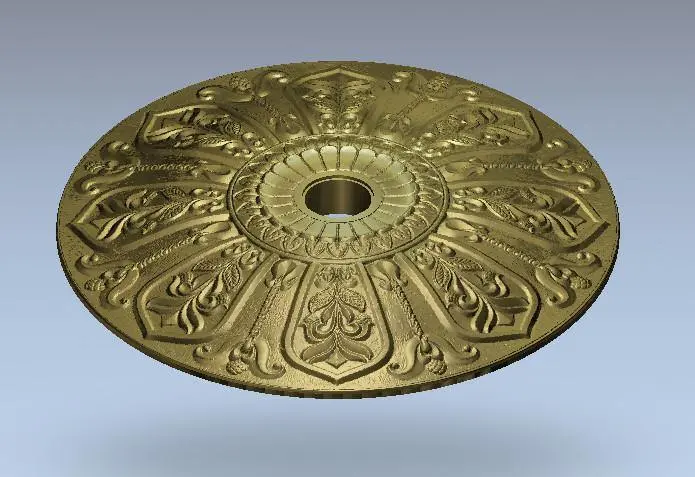 Stl Format 3D Furniture Ceiling Decoration Round Patterns - 025 1