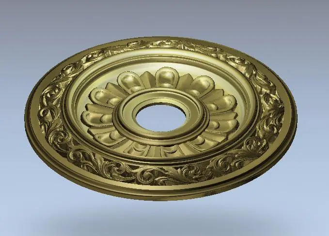 Stl Format 3D Furniture Ceiling Decoration Round Patterns - 026 1