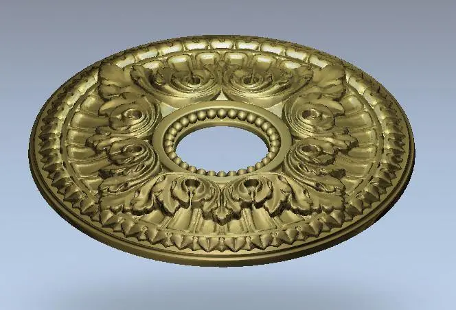 Stl Format 3D Furniture Ceiling Decoration Round Patterns - 031 1