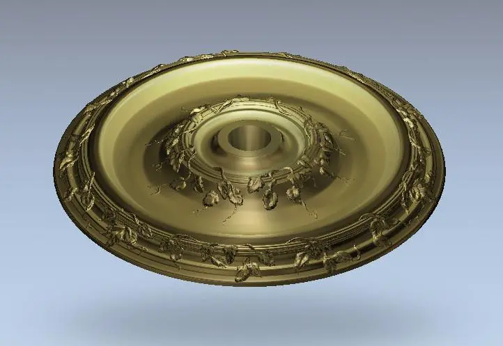 Stl Format 3D Furniture Ceiling Decoration Round Patterns - 034 1