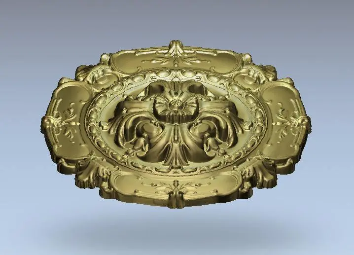 Stl Format 3D Furniture Ceiling Decoration Round Patterns - 041 1