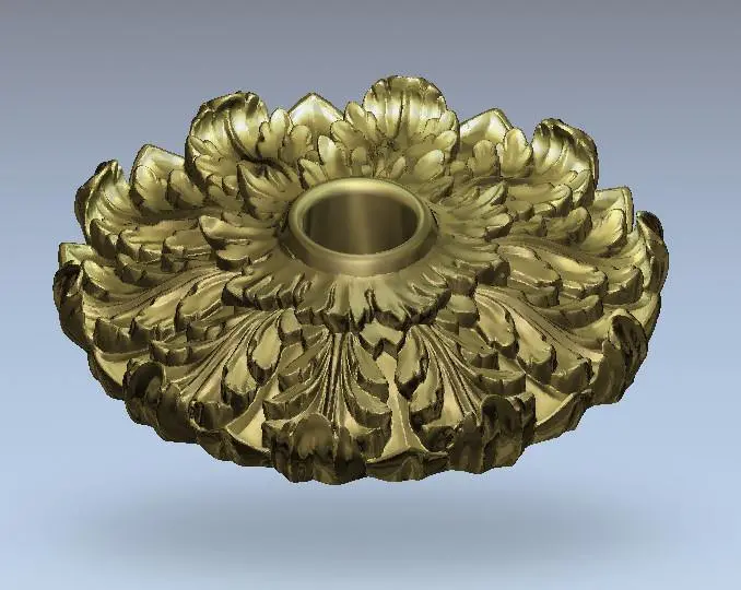 Stl Format 3D Furniture Ceiling Decoration Round Patterns - 050 1