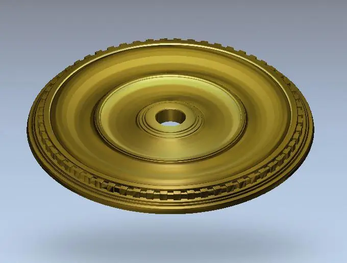 Stl Format 3D Furniture Ceiling Decoration Round Patterns - 059 1