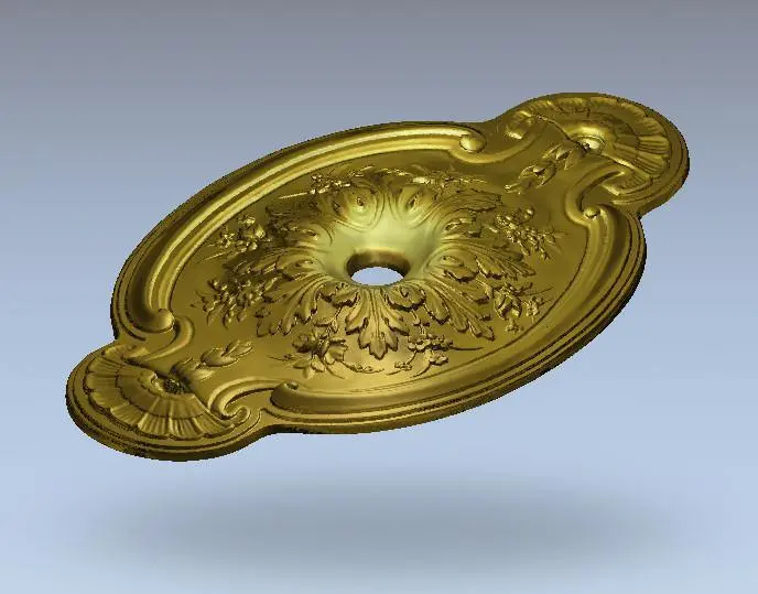 Stl Format 3D Furniture Ceiling Decoration Round Patterns - 060 1