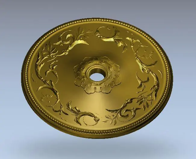 Stl Format 3D Furniture Ceiling Decoration Round Patterns - 103 1