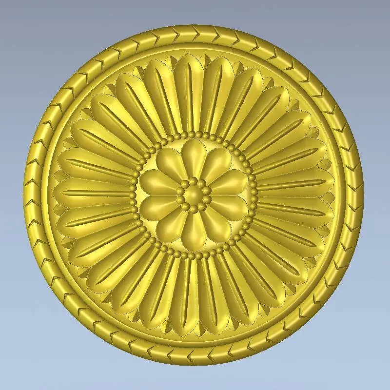 Stl Format 3D Furniture Decorativ Round Patterns - 026 1