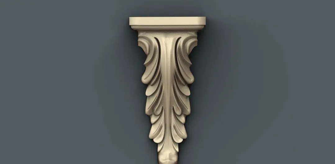 Stl Format 3D Furniture , Doors Decoration Figure - 008 1