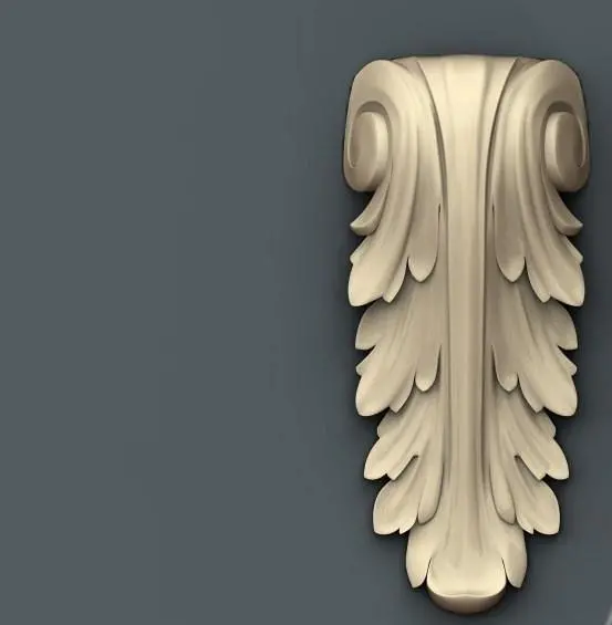 Stl Format 3D Furniture , Doors Decoration Figure - 012 1