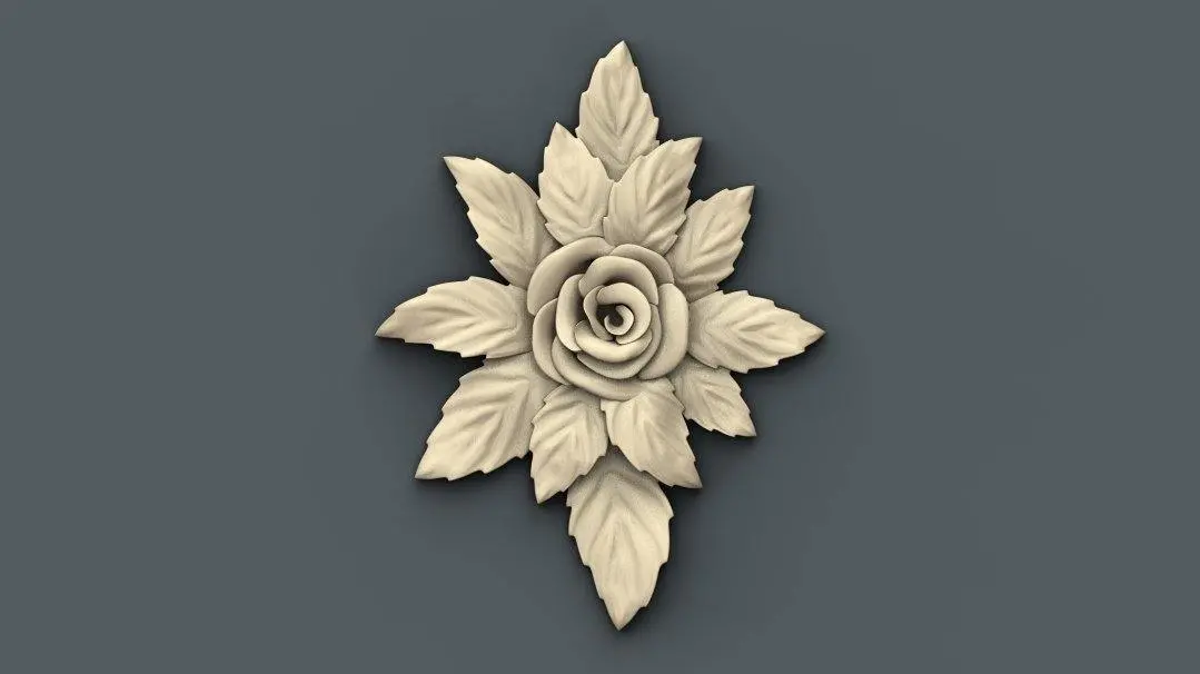 Stl Format 3D Furniture , Doors Decoration Square - 022 1