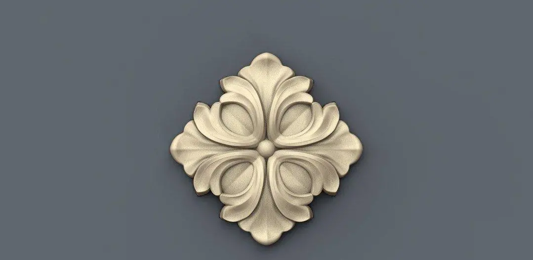 Stl Format 3D Furniture , Doors Decoration Square - 028 1