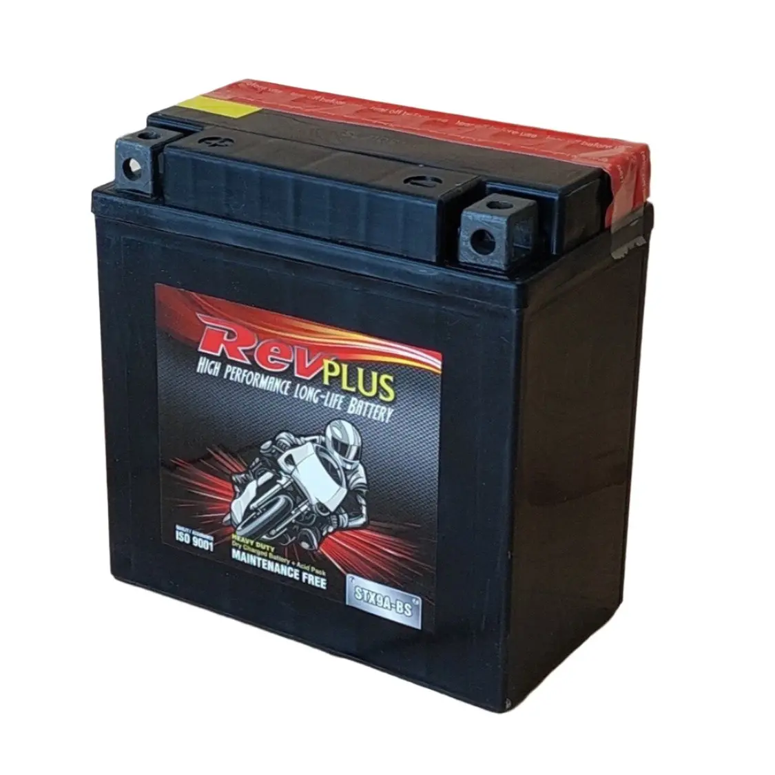 Revplus Stx9a-Bs Motorcycle Agm Battery - 12V 9Ah 120Cca 1