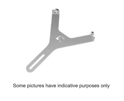 Lower Cross Bracket For Eurostar Dynamica Front Panel 2021 - Chromed 1