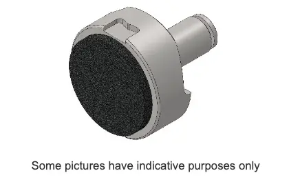 Brake Pad For Delfino With Notched Piston - Right 1