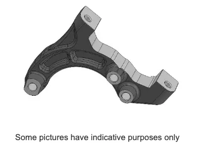 Brake Caliper Support Ap06 Forged Aluminum Black Anodized 1