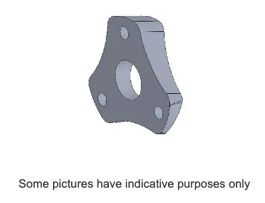 Inclined Spacer For Steering Wheel Hub - Black Anodized 1