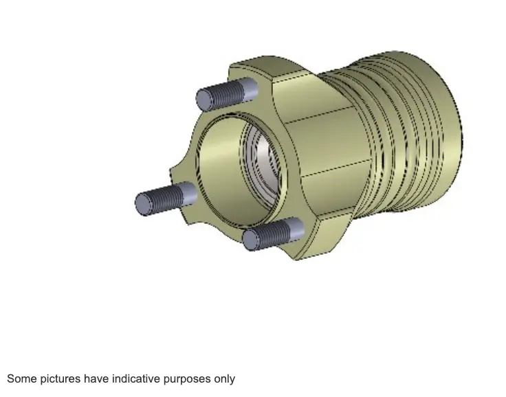 Front Hub 25Mm Std - Magnesium 1