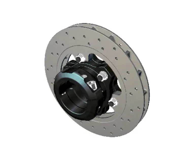 Full Size Rear Brake Disc Complete With Floating Carrier - 2025 1