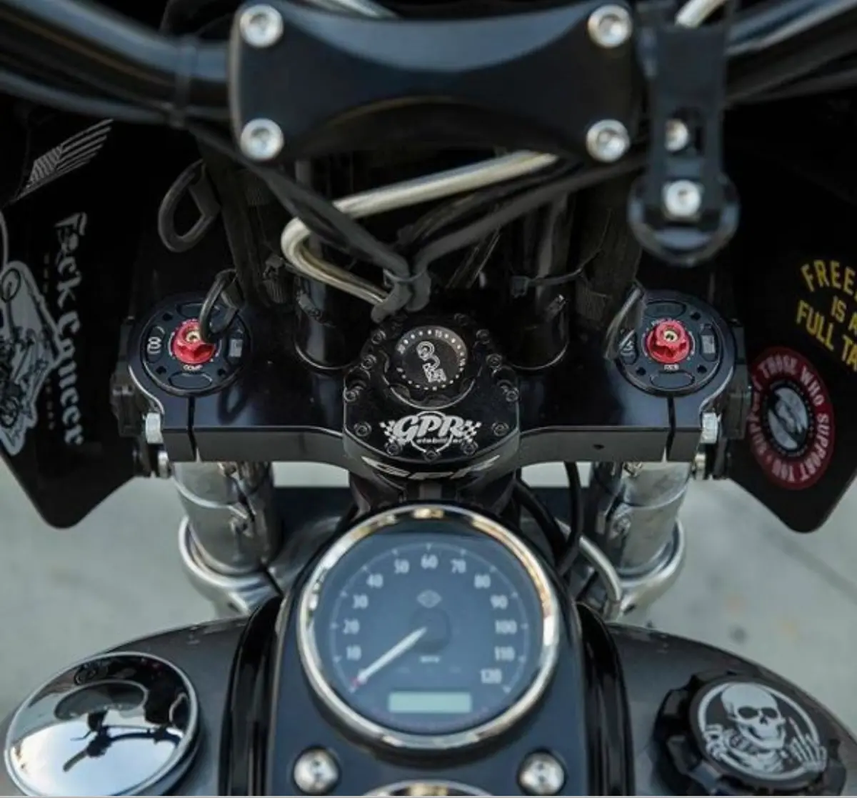 Gp Suspension 25Mm Cartridge Kit For Hd Softail Fxlrs And Fatbob 2