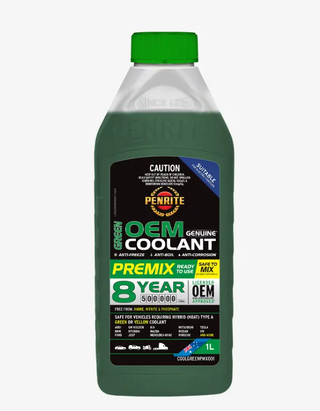 Penrite Oem Green Premix Coolant 1L - Coolgreenpmx001 1