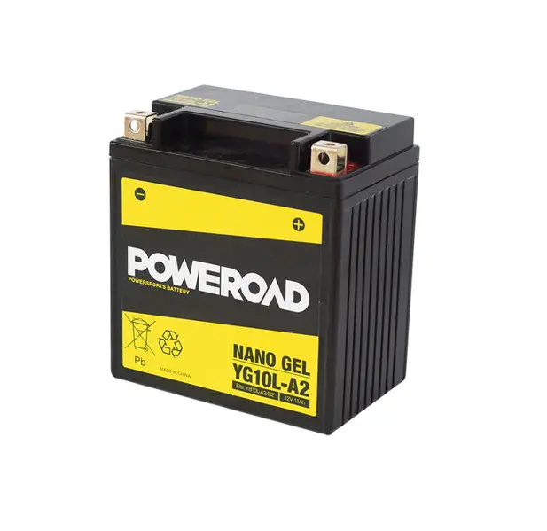 Poweroad Nano Gel Motorbike Battery 12V 11Ah - Yg10l-A2 1