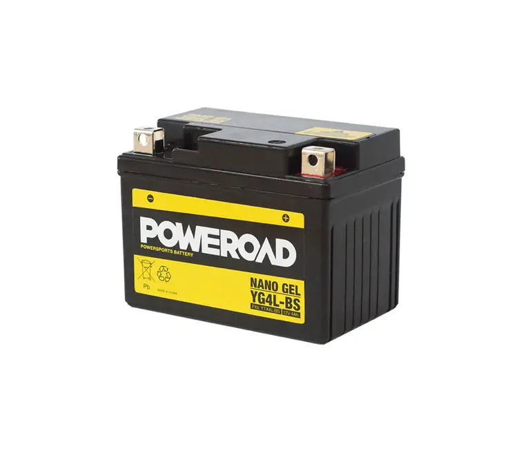 Poweroad Nano Gel Motorbike Battery 12V 4Ah - Yg4l-Bs 1