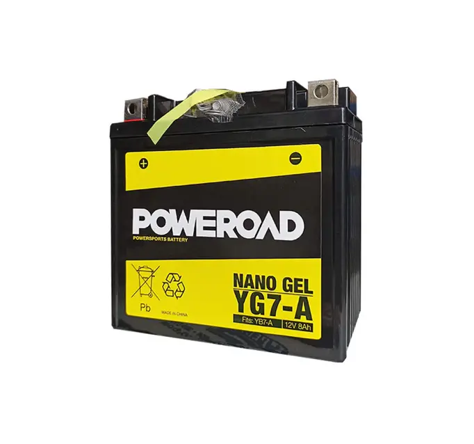 Poweroad Nano Gel Motorbike Battery 12V 8Ah - Yg7-A 1