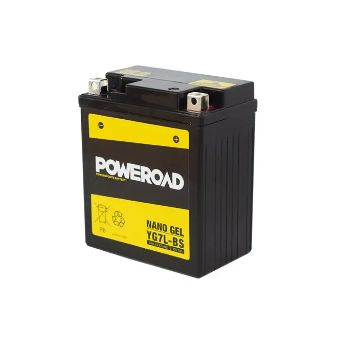 Poweroad Nano Gel Motorbike Battery 12V 7Ah - Yg7l-Bs 1