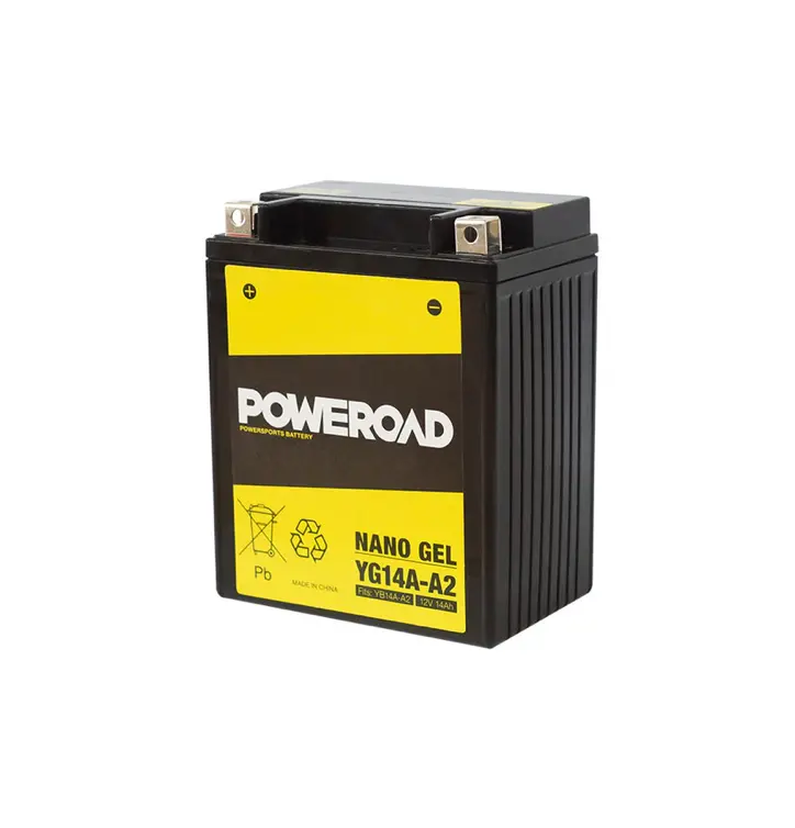 Poweroad Nano Gel Motorbike Battery 12V 14Ah - Yg14a-A2 1