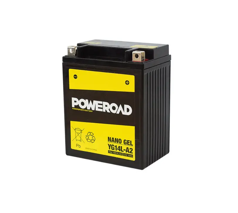 Poweroad Nano Gel Motorbike Battery 12V 14Ah - Yg14l-A2 1