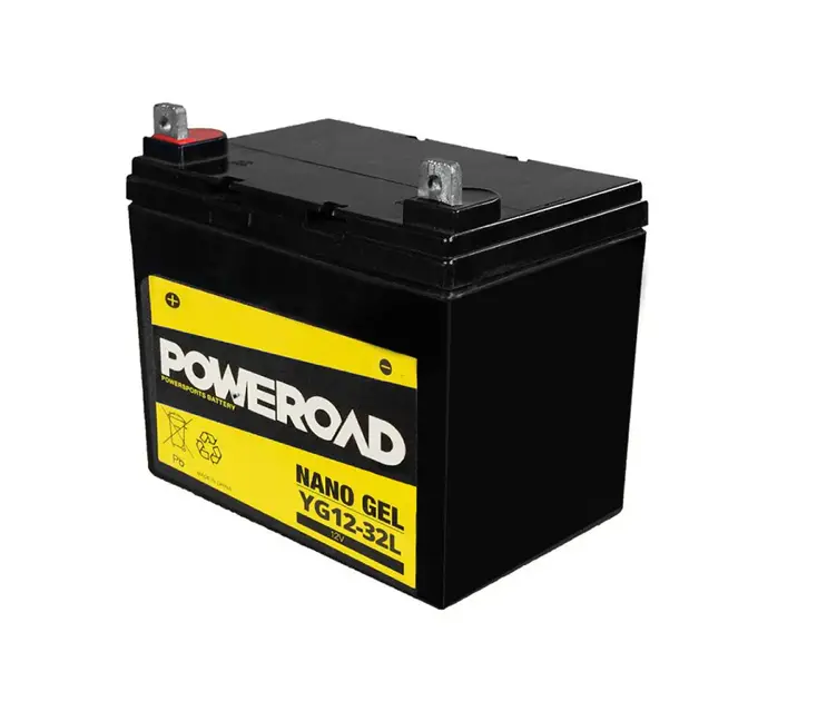 Poweroad Nano Gel Lawn Mover Battery 12V 32Ah - Yg1232l 1