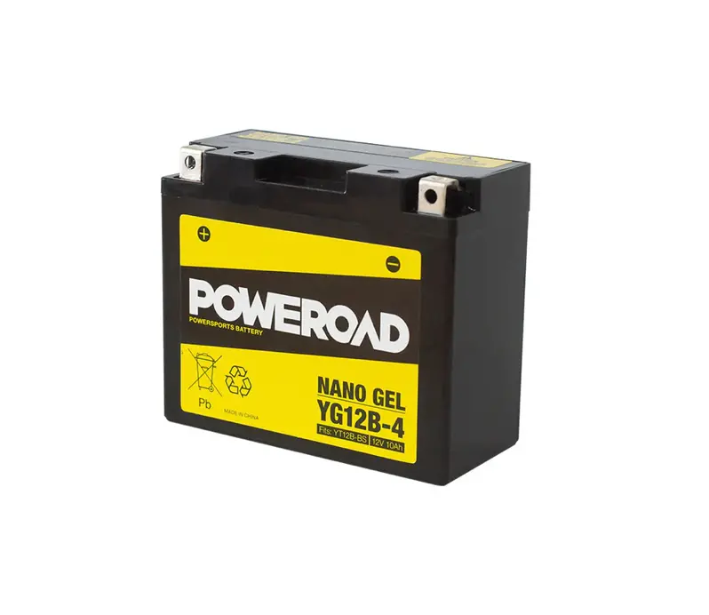 Poweroad Nano Gel Motorbike Battery 12V 10Ah - Yg12b-4 1
