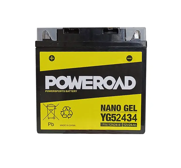Poweroad Nano Gel Motorbike Battery 12V 24Ah - Yg52434 1