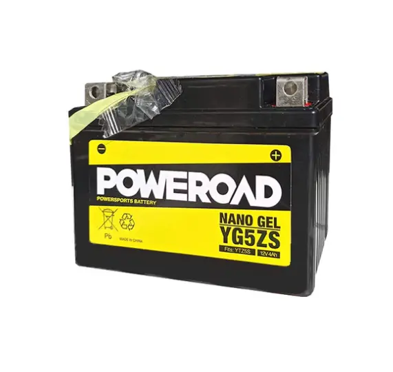 Poweroad Nano Gel Motorbike Battery 12V 4Ah - Ygz5s 1