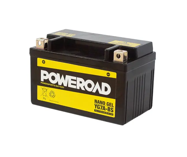 Poweroad Nano Gel Motorbike Battery 12V 7Ah - Yg7a-Bs 1