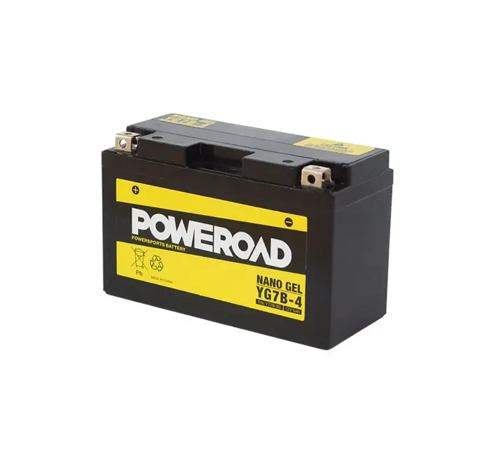 Poweroad Nano Gel Motorbike Battery 12V 6Ah - Yg7b-4 1