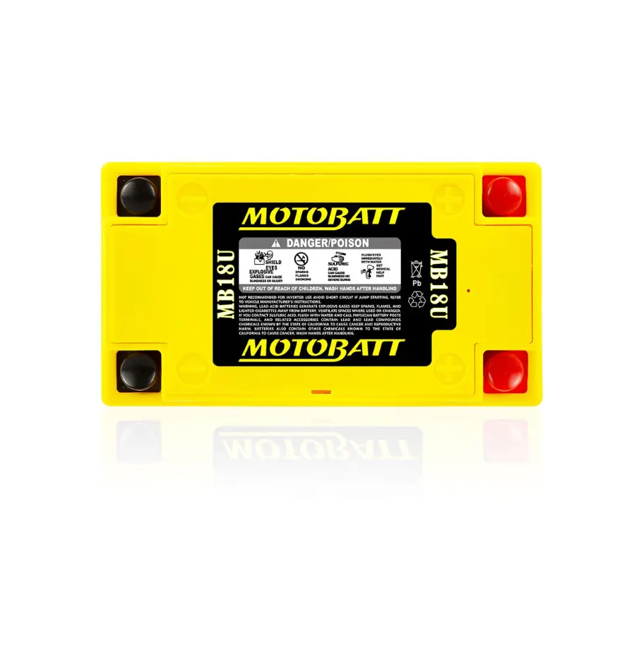 Motobatt Mb18u Quadflex Motorbike Agm Battery - 22.5Ah 280Cca 2