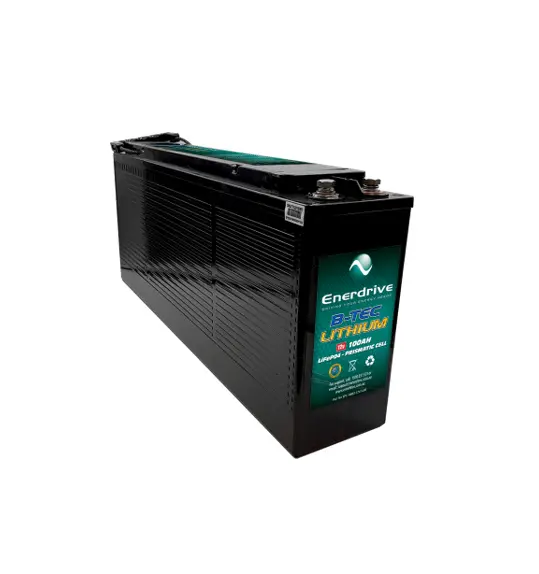 Enerdrive B-Tec Lifepo4 Slim Leisure Battery - 12V 100Ah 1