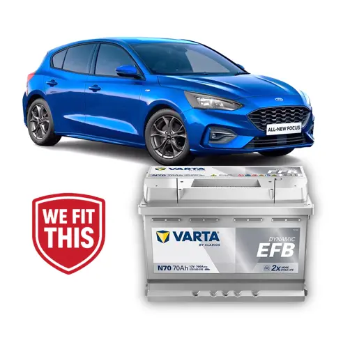 Ford Focus Ecoboost Stop-Start 70Ah Battery (2019-Onwards) 1