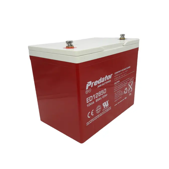 Predator Ed12850 Deep Cycle Agm Battery - 12V 85Ah 1