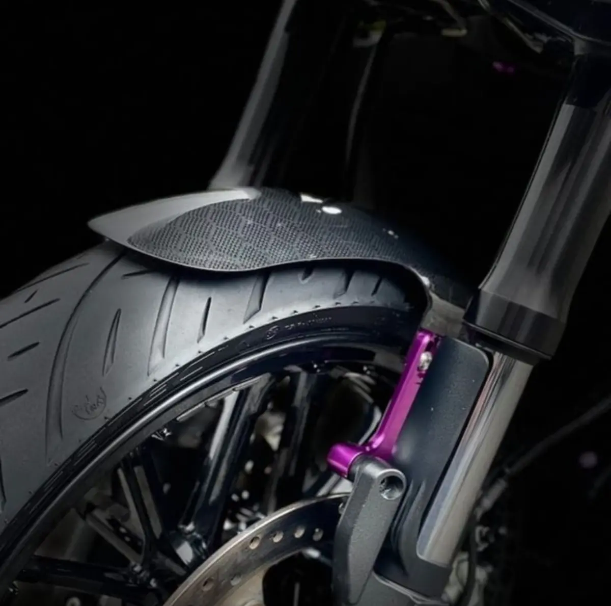Og Bagger Shorty Carbon Fiber Fender Kit - 2013 And Earlier Models 10