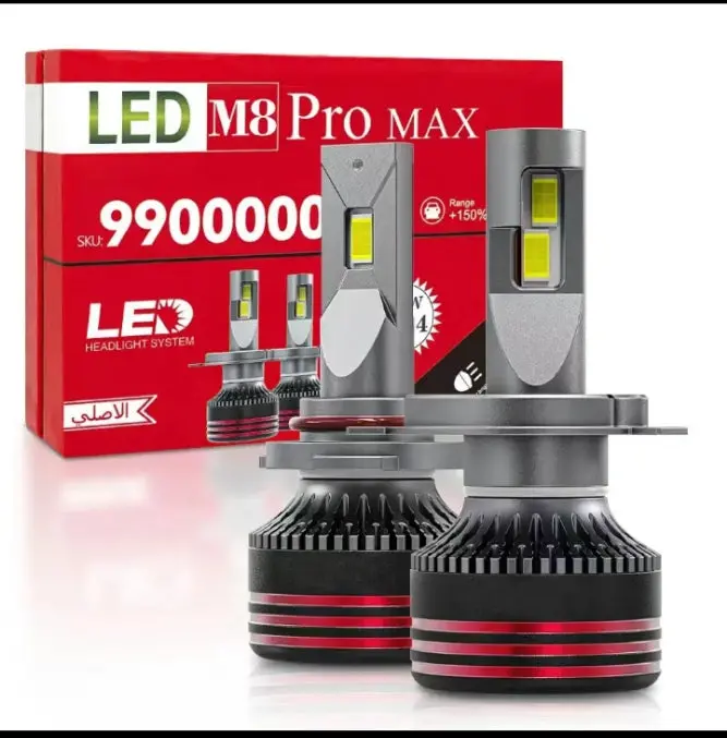 M8 Pro Max Led Headlight Bulbs -Amp - 38000Lm For Car 1